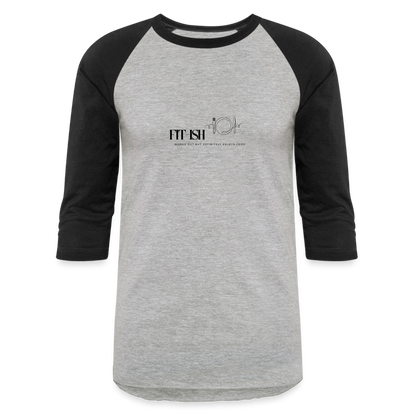 CATletix Fitish Baseball Tee - heather gray/black