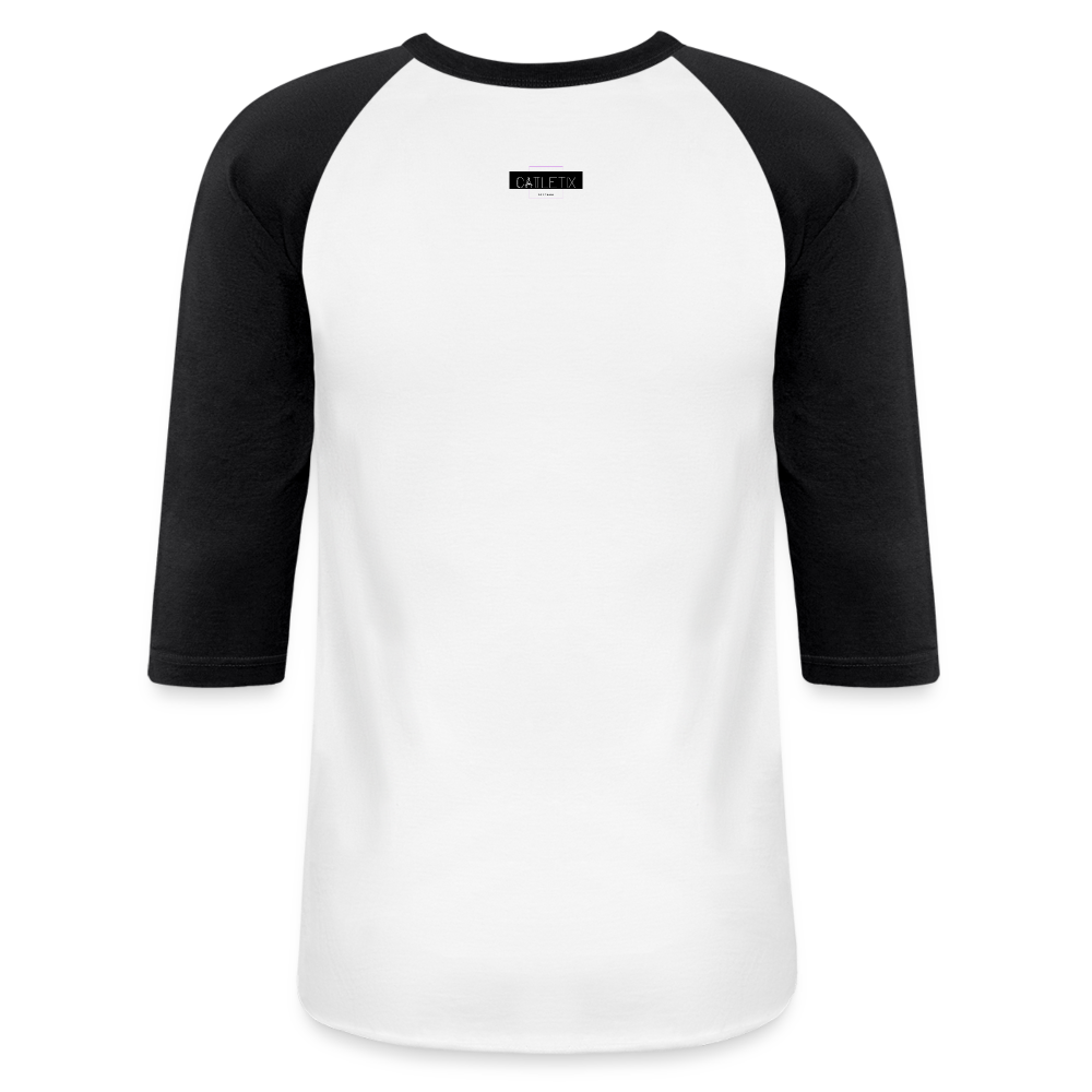 CATletix Fitish Baseball Tee - white/black