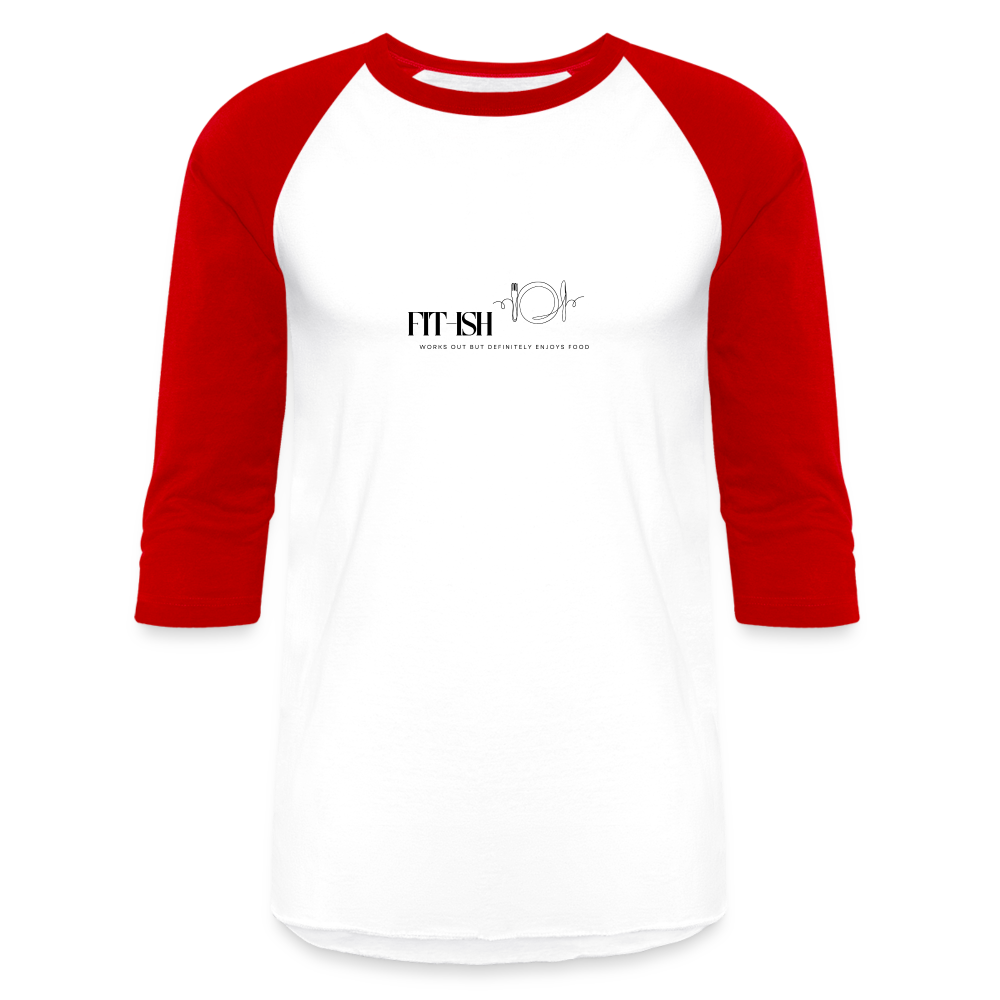 CATletix Fitish Baseball Tee - white/red