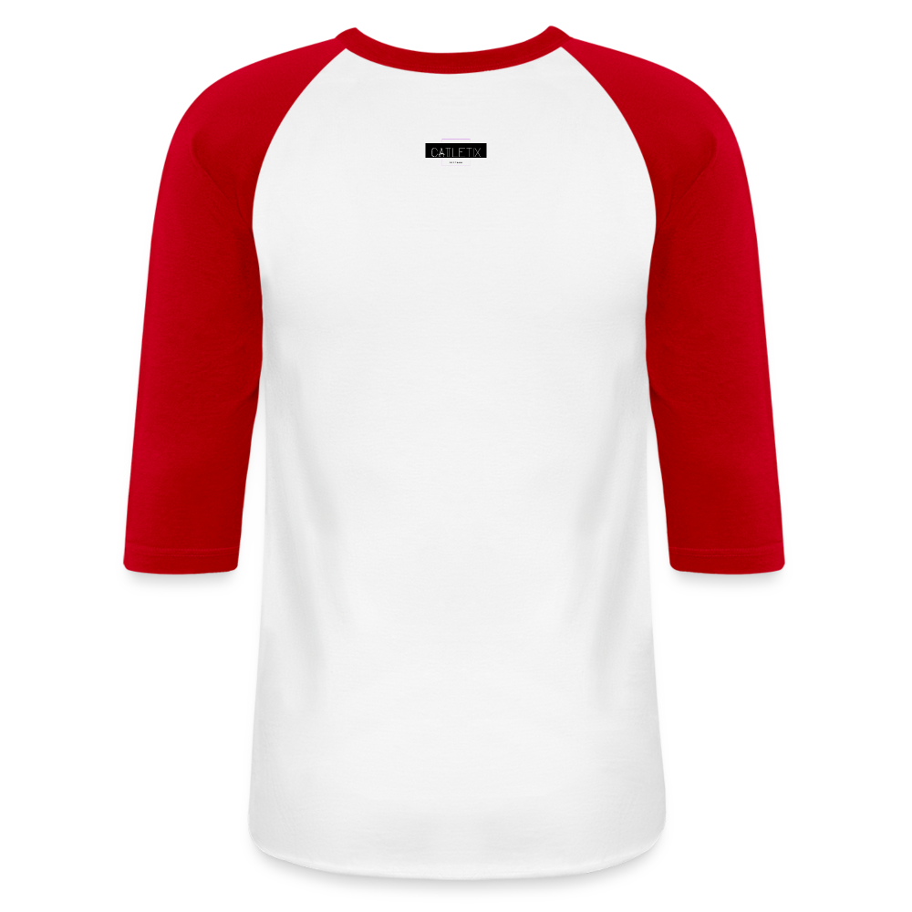 CATletix Fitish Baseball Tee - white/red