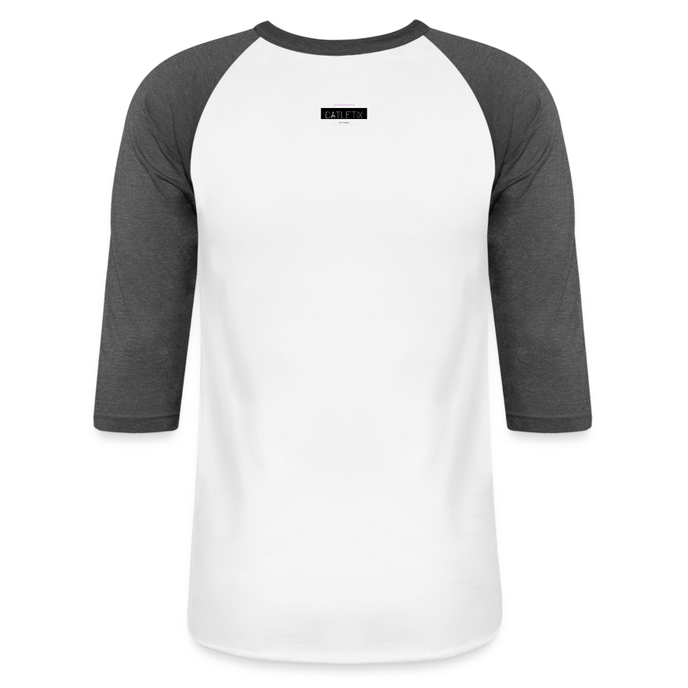 CATletix Fitish Baseball Tee - white/charcoal