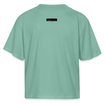 CATletix More Chances Boxy Tee - saltwater