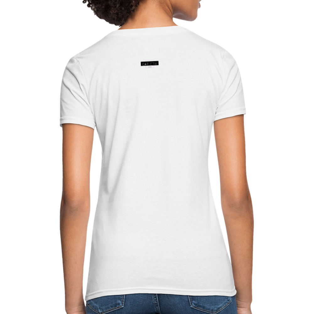 CATletix™ Cat Yoga Women's T-Shirt - white