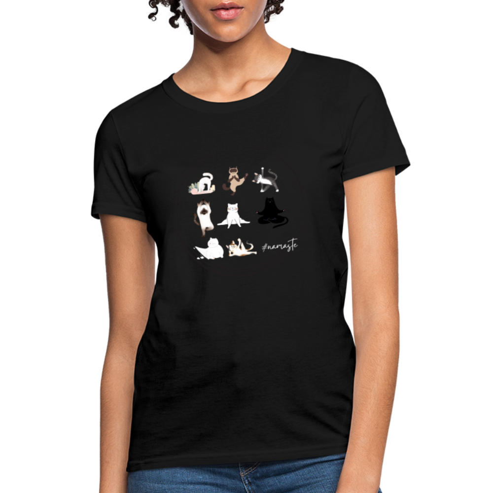 CATletix™ Cat Yoga Women's T-Shirt - black