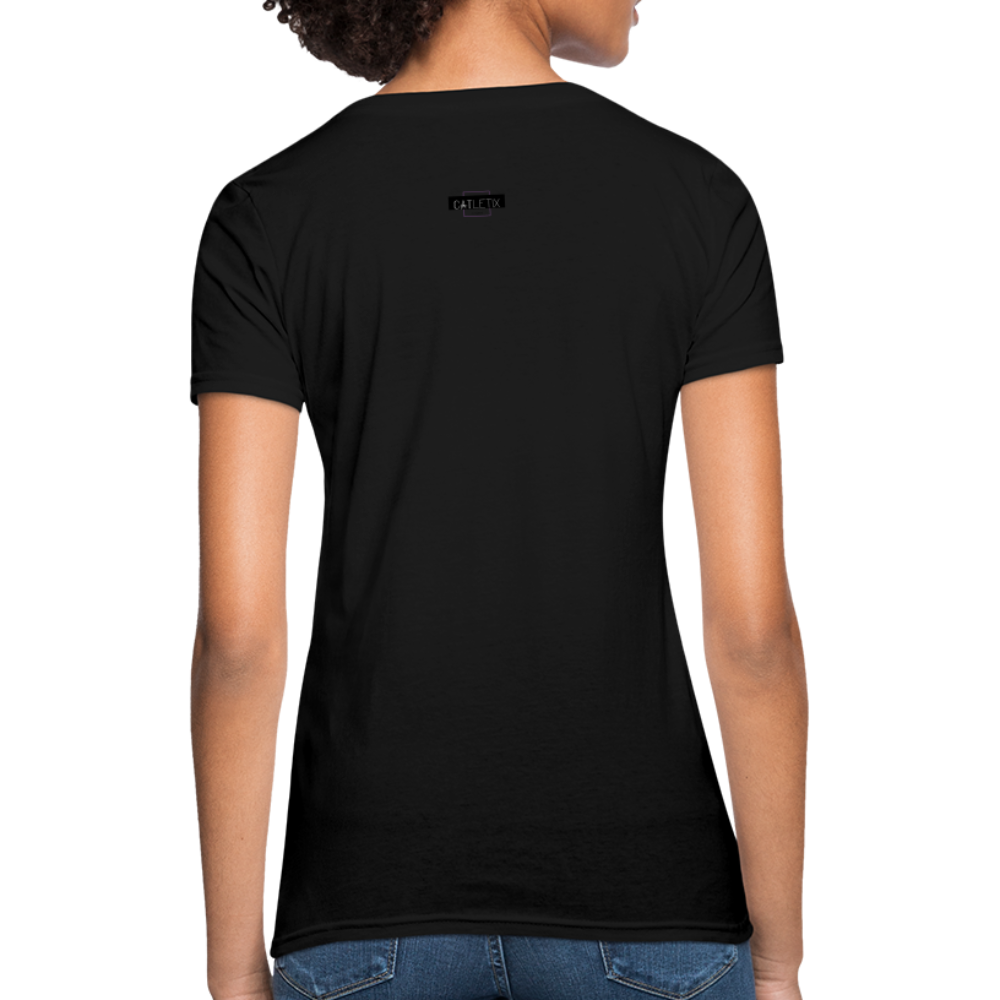 CATletix™ Cat Yoga Women's T-Shirt - black