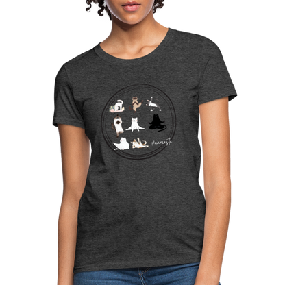 CATletix™ Cat Yoga Women's T-Shirt - heather black