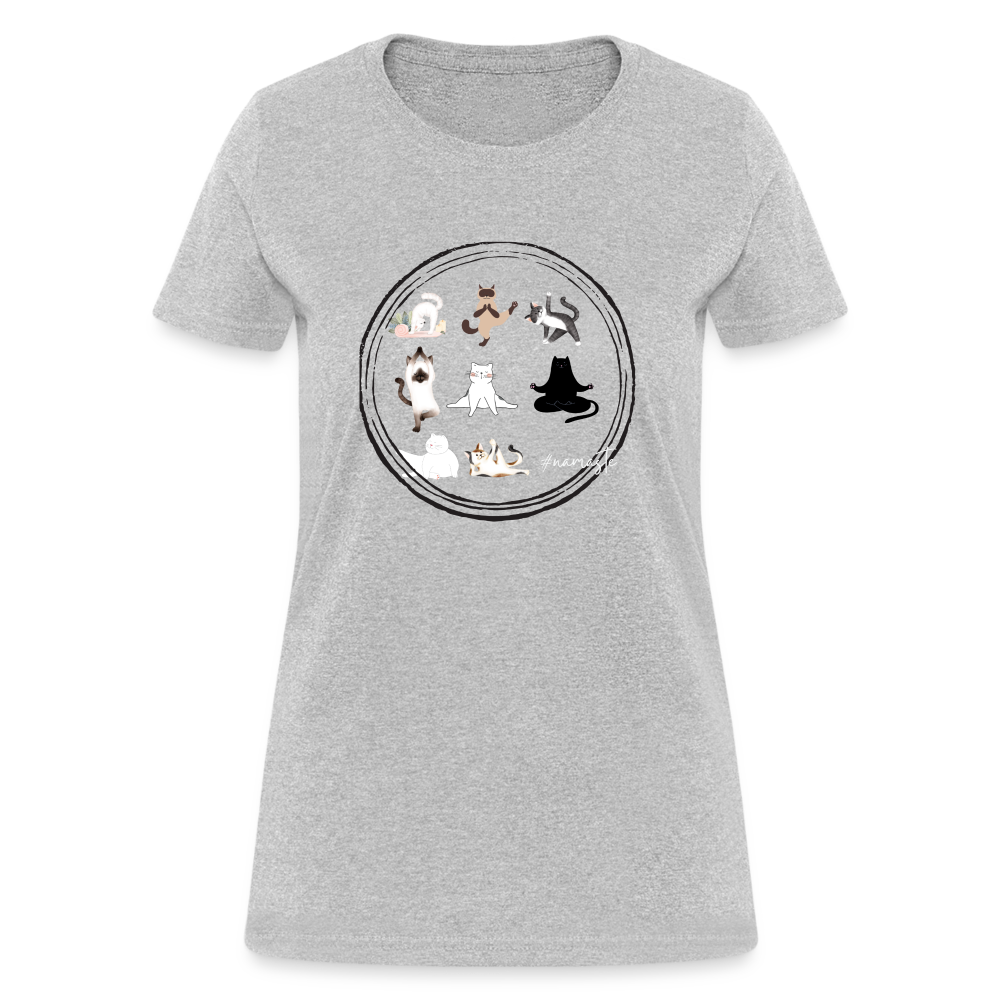 CATletix™ Cat Yoga Women's T-Shirt - heather gray