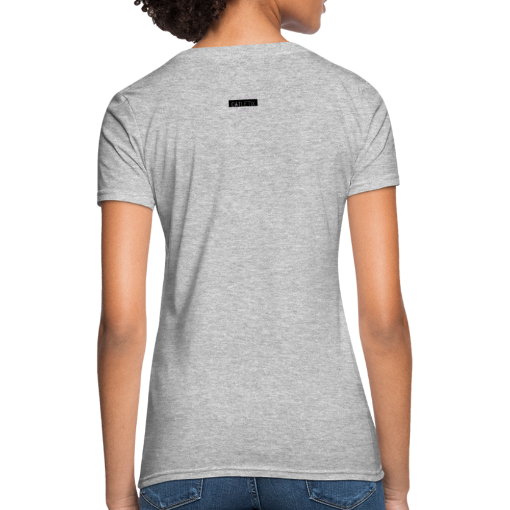 CATletix™ Cat Yoga Women's T-Shirt - heather gray