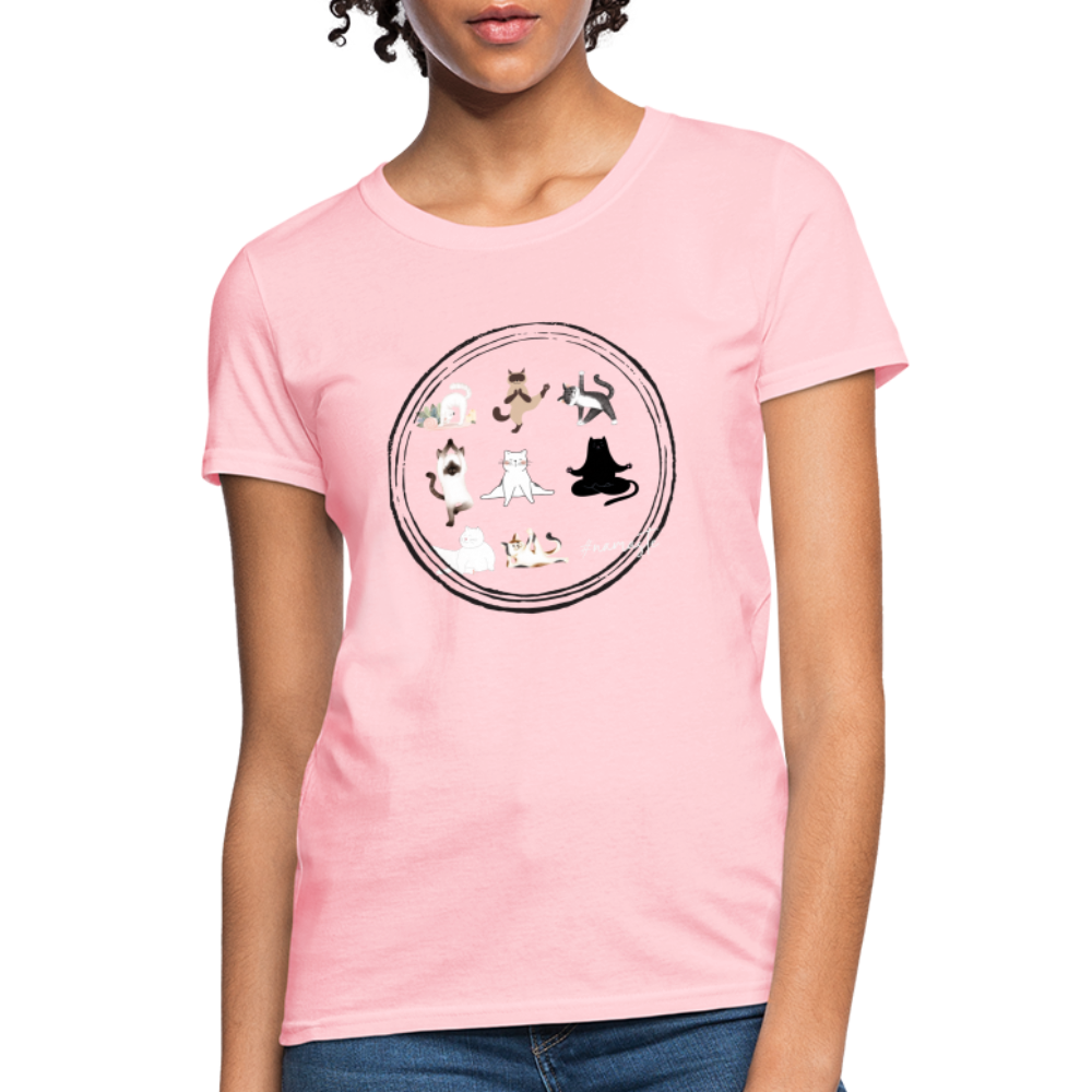 CATletix™ Cat Yoga Women's T-Shirt - pink