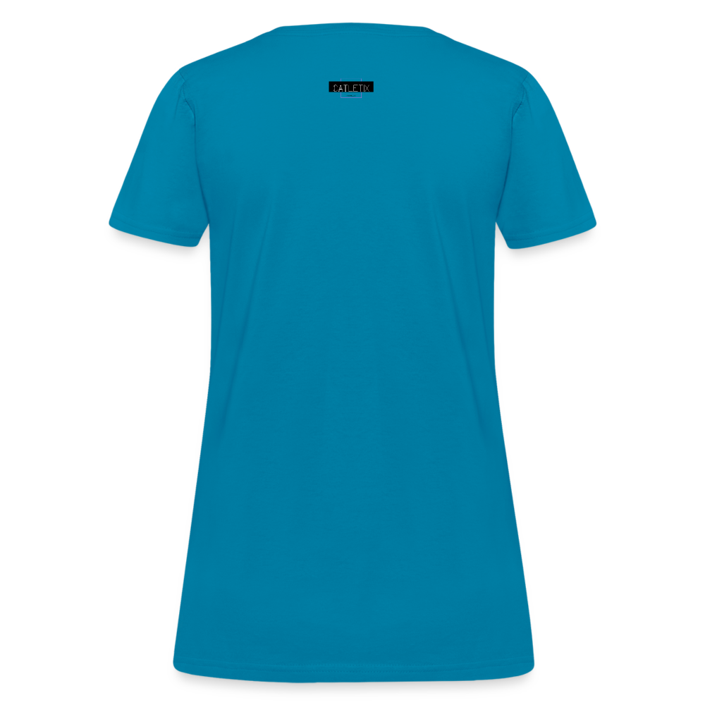 CATletix™ Cat Yoga Women's T-Shirt - turquoise