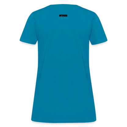 CATletix™ Cat Yoga Women's T-Shirt - turquoise