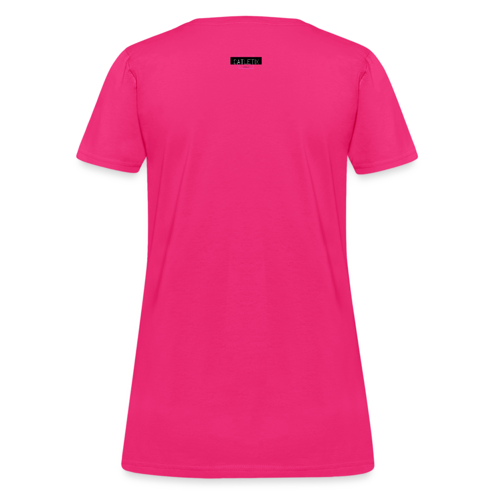 CATletix™ Cat Yoga Women's T-Shirt - fuchsia