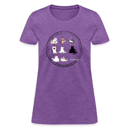 CATletix™ Cat Yoga Women's T-Shirt - purple heather