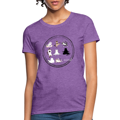 CATletix™ Cat Yoga Women's T-Shirt - purple heather