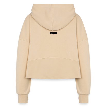 CATletix™ May The Booty Half Zip Cropped Hoodie - nude