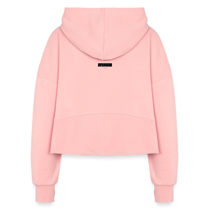 CATletix™ May The Booty Half Zip Cropped Hoodie - light pink