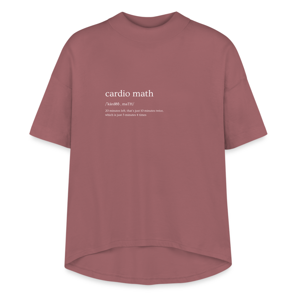 CATletix Cardio Math Tee - dusty pink