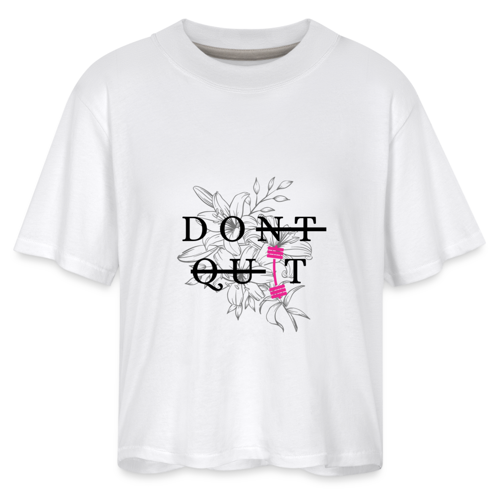 By CATletix™ Dont Quit Tee - white