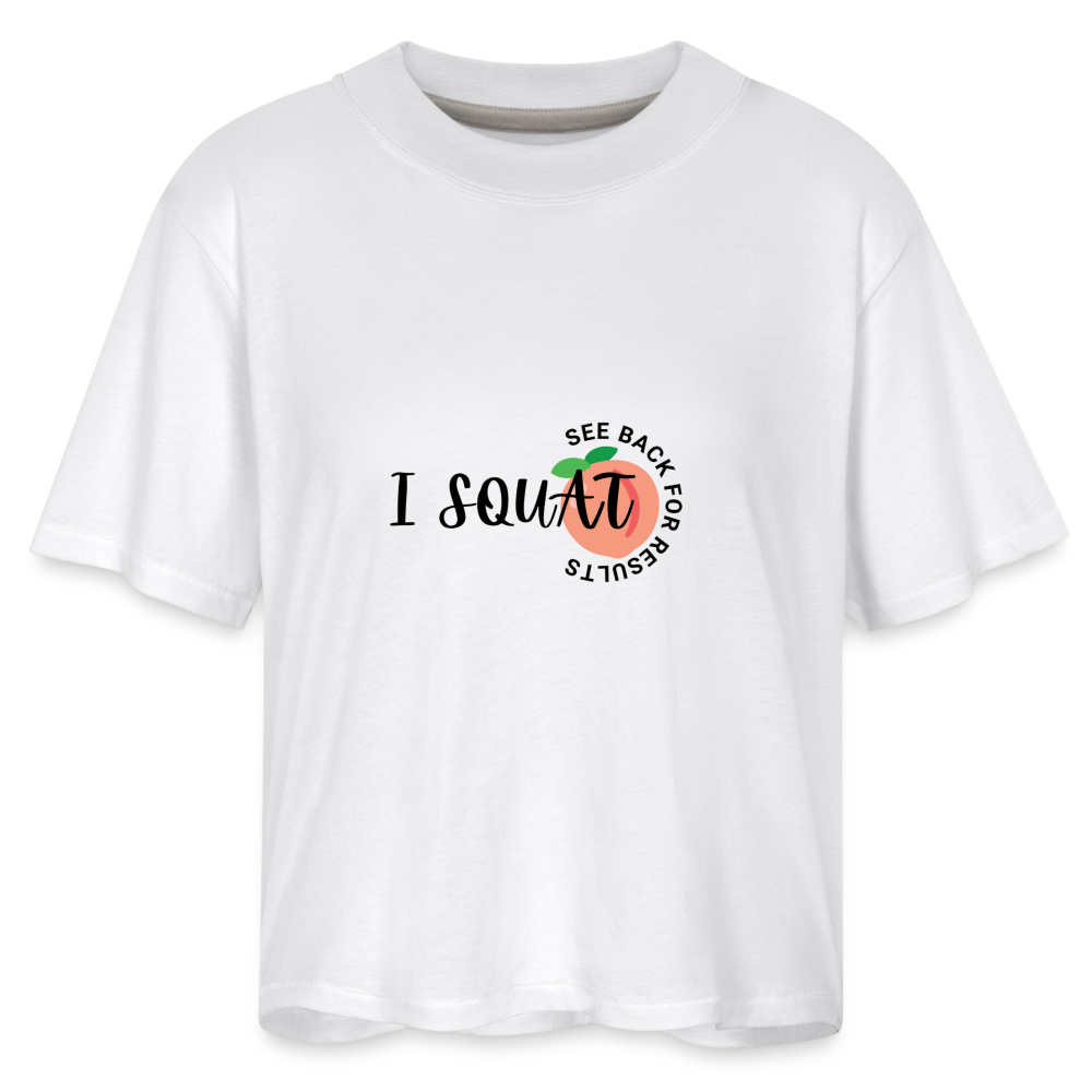 I Squat Tee - white