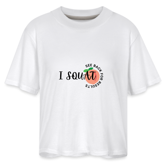 I Squat Tee - white